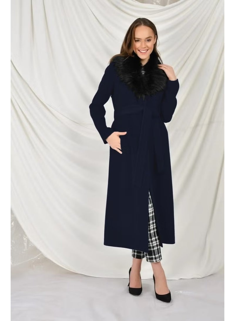 Barbora Full Collar Fur Coat - Image 2